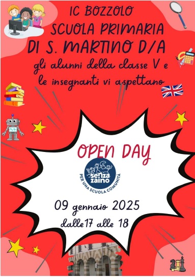 Open Day Scuola Primaria di San Martino dall'Argine