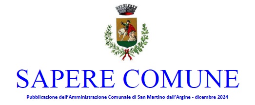 Pubblicato «Sapere Comune» - Notiziario dell'Amministrazione Comunale di San Martino dall'Argine